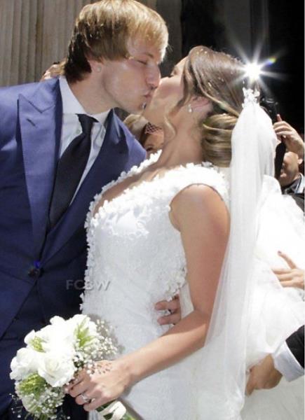 Ivan Rakitić i Raquel Mauri na vjenčanju